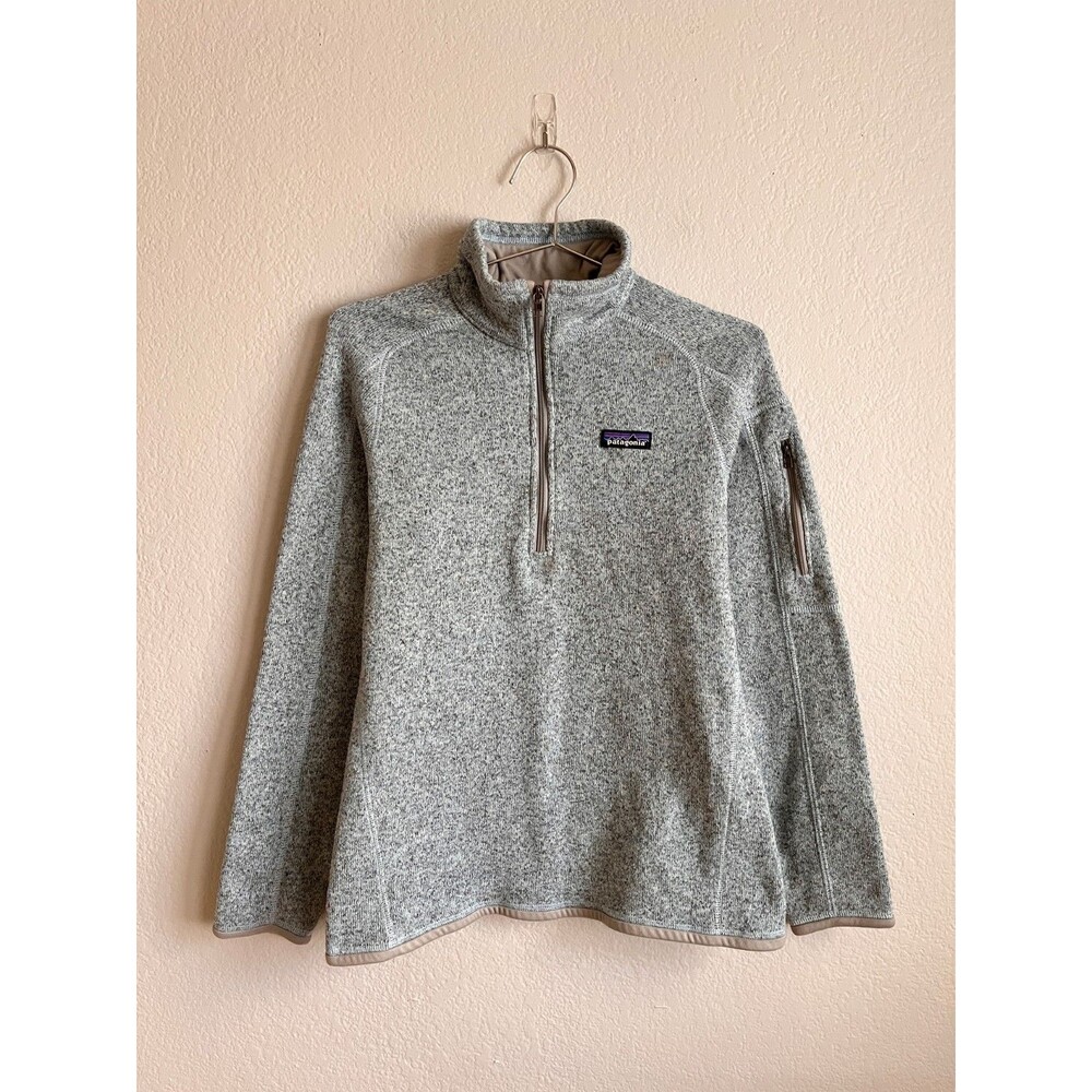Patagonia Women's Better Sweater 1/4 Zip in Fleck Blue Size MEDIUM
